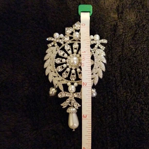 3" Rhinestone Brooch - Picture 2 of 4